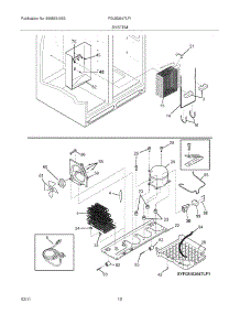 13 - System parts for Frigidaire Refrigerator FGUS2647LF1 from AppliancePartsPros.com