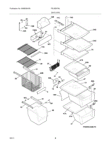 09 - Shelves parts for Frigidaire Refrigerator FGUS2676LP1 from AppliancePartsPros.com