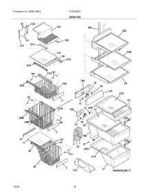09 - Shelves parts for Frigidaire Refrigerator FLSC238DB1 from AppliancePartsPros.com