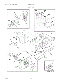11 - Controls parts for Frigidaire Refrigerator FLSC238DSN from AppliancePartsPros.com