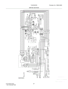 21 - Wiring Diagram parts for Frigidaire Refrigerator FLSC238DSN from AppliancePartsPros.com