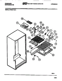 05 - Freezer  Compartment, Shelf, Blower parts for Frigidaire Refrigerator FPCE21TNW1 from AppliancePartsPros.com