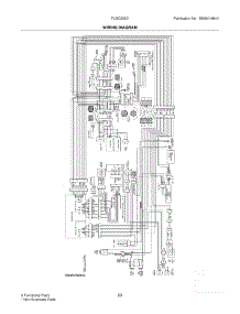 23 - Wiring Diagram parts for Frigidaire Refrigerator FLSC238DB1 from AppliancePartsPros.com