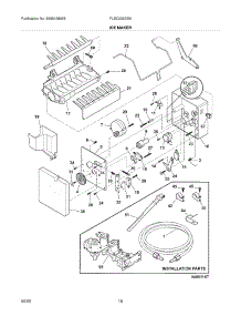 19 - Ice Maker parts for Frigidaire Refrigerator FLSC238DS9 from AppliancePartsPros.com
