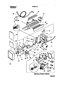 06 - Ice Maker & Installation Components parts for Frigidaire Refrigerator FPGC21TAW3 from AppliancePartsPros.com