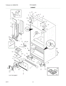 07 - Cabinet parts for Frigidaire Refrigerator FPHF2399MF0 from AppliancePartsPros.com