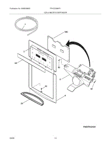 15 - Ice & Water Dispenser parts for Frigidaire Refrigerator FPHC2399KF1 from AppliancePartsPros.com