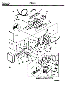 06 - Ice Maker Components And Installati parts for Frigidaire Refrigerator FPGS19TIAL4 from AppliancePartsPros.com