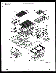 05 - Shelves And Supports parts for Frigidaire Refrigerator FPGS19TIAL0 from AppliancePartsPros.com