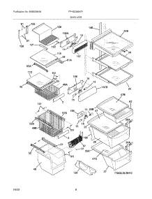 09 - Shelves parts for Frigidaire Refrigerator FPHS2399KF1 from AppliancePartsPros.com