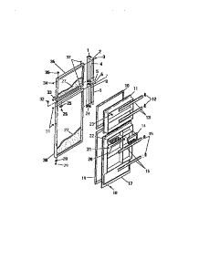 09 - Food And Freezer Doors parts for Frigidaire Refrigerator FPI16TCH0 from AppliancePartsPros.com