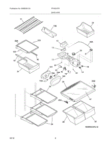 07 - Shelves parts for Frigidaire Refrigerator FPHI2187KR1 from AppliancePartsPros.com