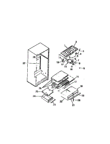 05 - Interior Food Compartment parts for Frigidaire Refrigerator FPI16TCW0 from AppliancePartsPros.com