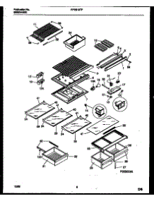 05 - Shelves And Supports parts for Frigidaire Refrigerator FPES19TPW1 from AppliancePartsPros.com
