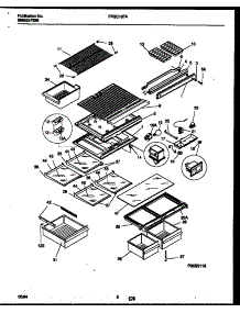05 - Shelves And Supports parts for Frigidaire Refrigerator FPGC18TAW3 from AppliancePartsPros.com