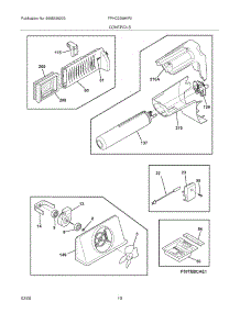 11 - Controls parts for Frigidaire Refrigerator FPHC2399KF0 from AppliancePartsPros.com