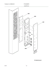 13 - Controls parts for Frigidaire Refrigerator FPHG2399MF0 from AppliancePartsPros.com