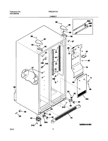 07 - Cabinet parts for Frigidaire Refrigerator FRS23HF5AB3 from AppliancePartsPros.com