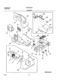 11 - Controls parts for Frigidaire Refrigerator FRS23H5ASB7 from AppliancePartsPros.com
