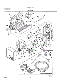 19 - Ice Maker parts for Frigidaire Refrigerator FRS23H5ASB7 from AppliancePartsPros.com