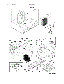 13 - System parts for Frigidaire Refrigerator FRS23KF5CS0 from AppliancePartsPros.com