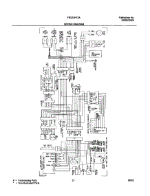21 - Wiring Diagram parts for Frigidaire Refrigerator FRS23HF5AQ5 from AppliancePartsPros.com