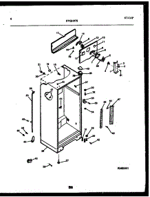 04 - Cabinet Parts parts for Frigidaire Refrigerator FPGS19TSW0 from AppliancePartsPros.com