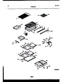 07 - Shelves And Supports parts for Frigidaire Refrigerator FPGS19TSW0 from AppliancePartsPros.com