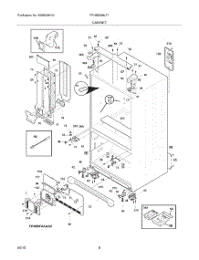 07 - Cabinet parts for Frigidaire Refrigerator FPHB2899LF1 from AppliancePartsPros.com