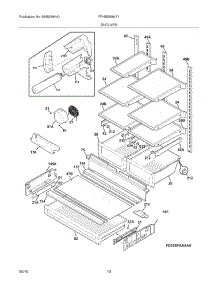 09 - Shelves parts for Frigidaire Refrigerator FPHB2899LF1 from AppliancePartsPros.com