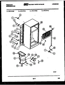 05 - System And Automatic Defrost Parts parts for Frigidaire Refrigerator FPI11TLFW2 from AppliancePartsPros.com