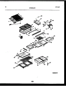07 - Shelves And Supports parts for Frigidaire Refrigerator FPWW21TPW0 from AppliancePartsPros.com