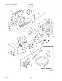 11 - Ice Maker parts for Frigidaire Refrigerator FPUI1888LF2 from AppliancePartsPros.com