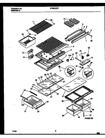 04 - Shelves And Supports parts for Frigidaire Refrigerator FPWE18TPW1 from AppliancePartsPros.com