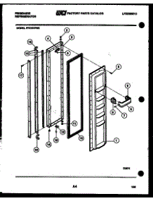 03 - Freezer Door Parts parts for Frigidaire Refrigerator FPZ19VFL0 from AppliancePartsPros.com