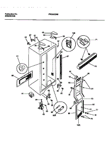 04 - Cabinet, Light Shields, Mullion parts for Frigidaire Refrigerator FRS20QRBD1 from AppliancePartsPros.com