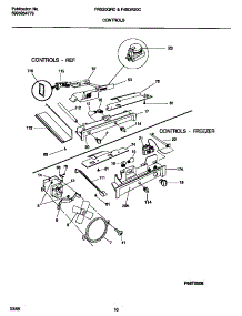 06 - Controls parts for Frigidaire Refrigerator FRS20QRCD0 from AppliancePartsPros.com