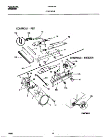 06 - Controls parts for Frigidaire Refrigerator FRS20QRCD1 from AppliancePartsPros.com