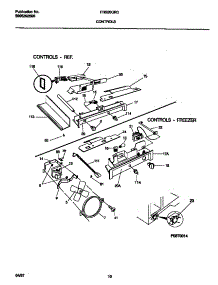 06 - Controls parts for Frigidaire Refrigerator FRS20QRCD2 from AppliancePartsPros.com