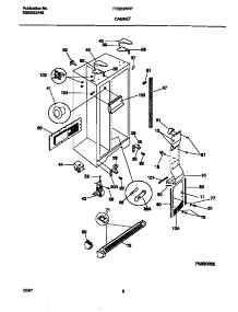 04 - Cabinet parts for Frigidaire Refrigerator FRS20WRFD0 from AppliancePartsPros.com