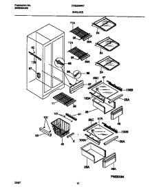 05 - Shelves parts for Frigidaire Refrigerator FRS20WRFD0 from AppliancePartsPros.com