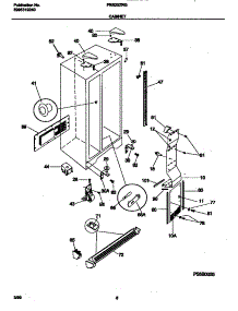 04 - Cabinet parts for Frigidaire Refrigerator FRS20ZRGB3 from AppliancePartsPros.com