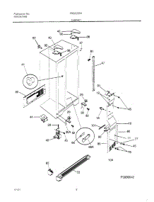 07 - Cabinet parts for Frigidaire Refrigerator FRS20ZSHB4 from AppliancePartsPros.com