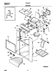 08 - Dispenser parts for Frigidaire Refrigerator FRS20ZRGW9 from AppliancePartsPros.com