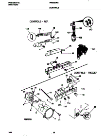 06 - Controls parts for Frigidaire Refrigerator FRS20ZRGB3 from AppliancePartsPros.com