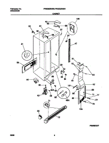 04 - Cabinet parts for Frigidaire Refrigerator FRS20ZSGB0 from AppliancePartsPros.com