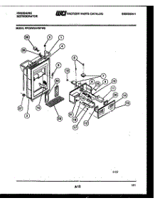 07 - Ice Door, Dispenser And Water Tanks parts for Frigidaire Refrigerator FPCEW24VWPW0 from AppliancePartsPros.com