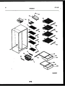 06 - Shelves And Supports parts for Frigidaire Refrigerator FPCIS22VPW1 from AppliancePartsPros.com