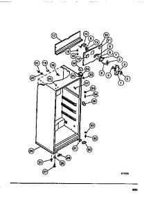03 - Cabinet parts for Frigidaire Refrigerator FPD14TLH1 from AppliancePartsPros.com