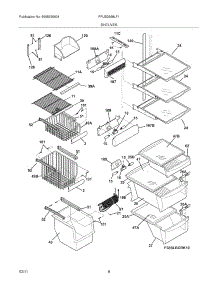 09 - Shelves parts for Frigidaire Refrigerator FPUS2698LF1 from AppliancePartsPros.com